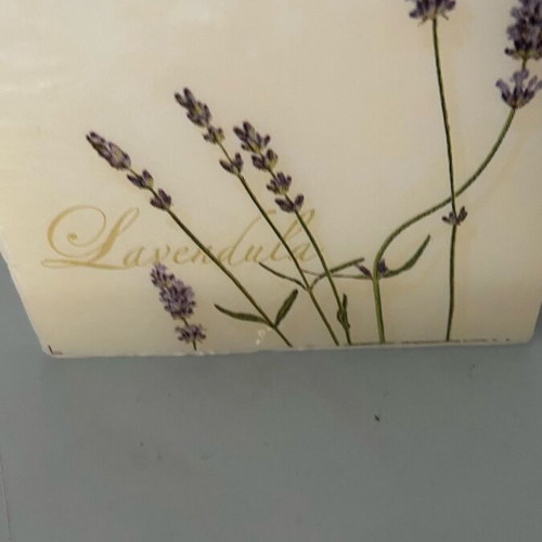 Decorative candle in wax pot new