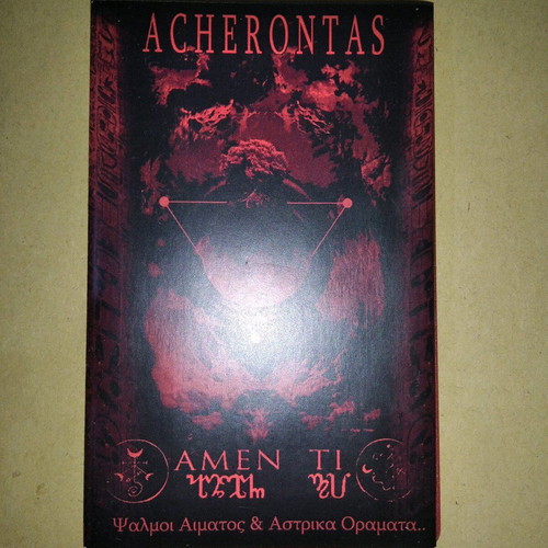 Acherontas - Amenti Psalmi Aimatos Kai Astrika Oramata Limited Edition cassette like new