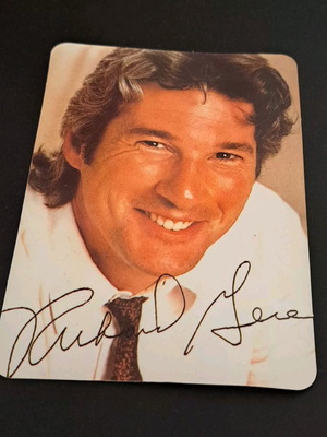Richard Gere collectible card used from Katerina magazine (80s/90s)