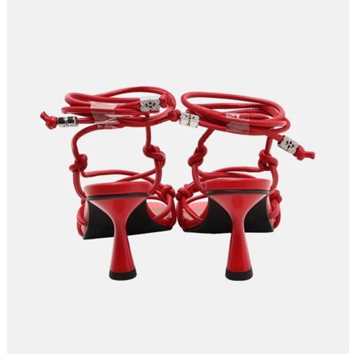 Ganni red sandals size 38 new