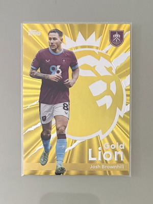 Κάρτα Josh Brownhill Gold Lion Premier League 2025-2026 Topps