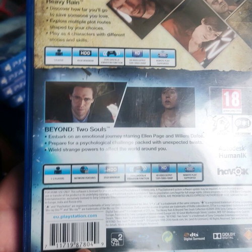 Heavy Rain & Beyond Collection PS4 like new