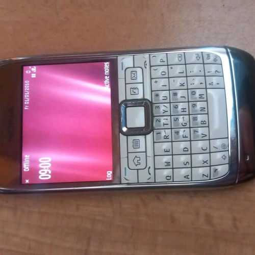 Nokia E71 used, charging issue, white