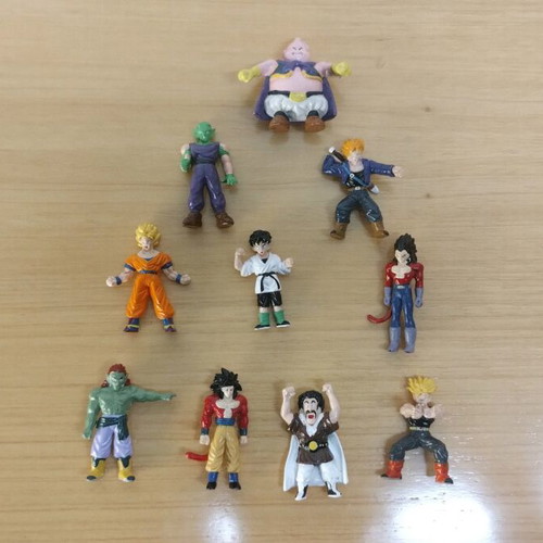 Dragonball Z Bandai 1989 figures used, set of 10, PVC