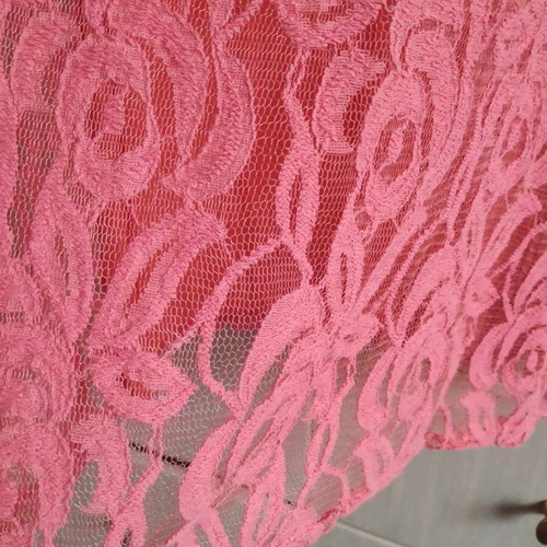 Chicard lace dress orange like new, size S