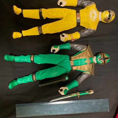 Power Rangers Ninja Storm action figures used, pack of 2, 30+ cm