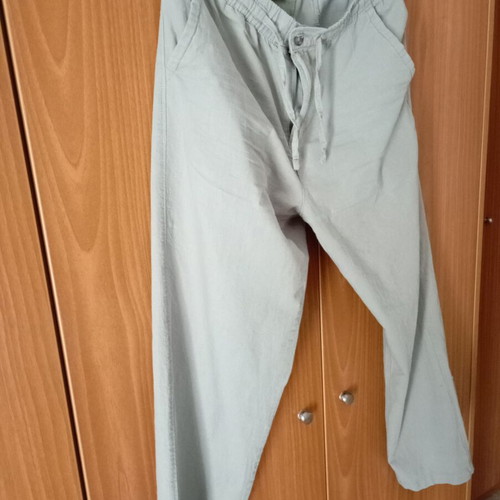 Linen pants khaki, new, size XL