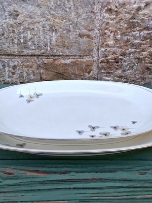 Πιατέλες πορσελάνης vintage Alka Kunst Bavaria Carina σετ 2 σαν καινούργιο