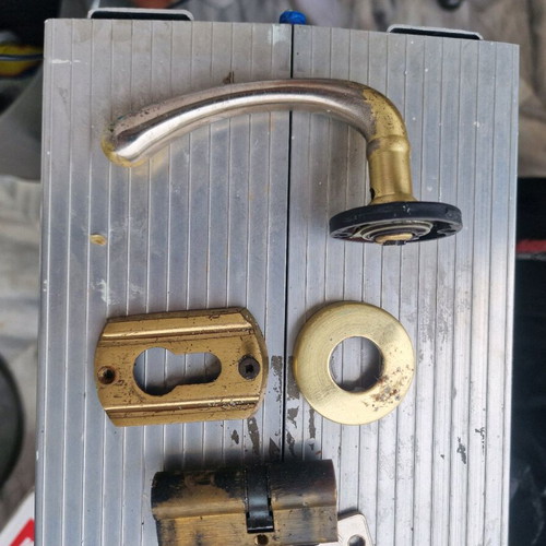 Lock with handle used