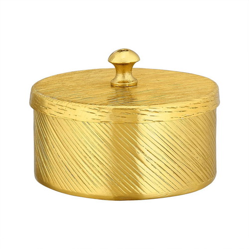 Capolavoro decorative metal box new 14x14x11.5 cm