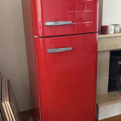 Smeg Fridge Red FAB30RRD6 with right door hinge