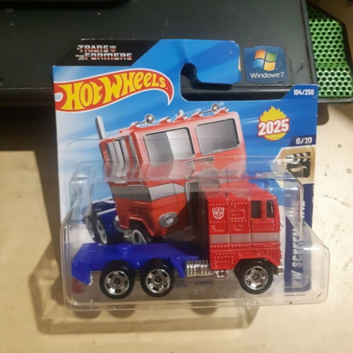 Hot Wheels Transformers Optimus Prime toy car