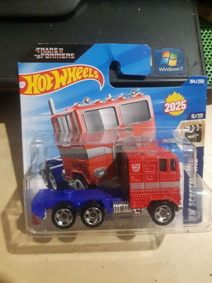 Hot Wheels Transformers Optimus Prime toy car
