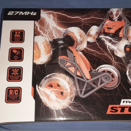 Five Wheel Stunt remote control car new, 5 wheels, orange-black