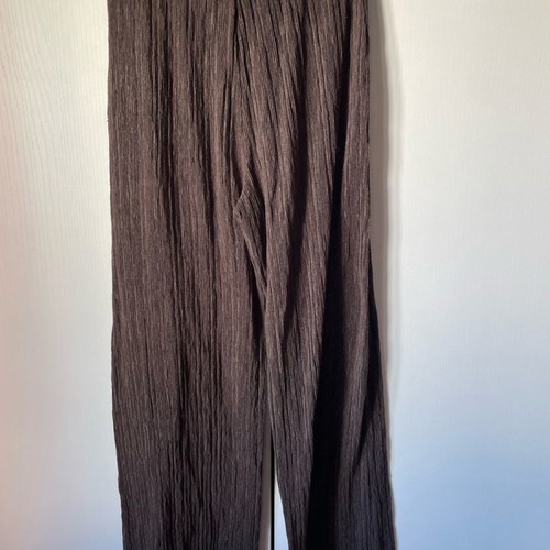 Zara ribbed palazzo pants used, brown, size Small