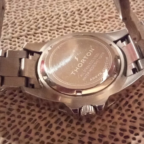 Thorton wristwatch, black and grey, men's
