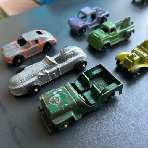 Tootsie Toys and Midgetoys toy cars used, old, iron made in USA