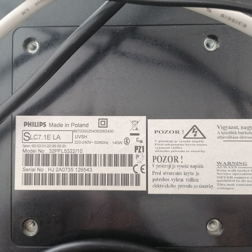 Philips HD Ready Flat TV model 2008 with Edision decoder