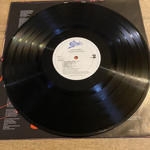 Skin Games The Blood Rush vinyl record like new, 1989 alternative rock
