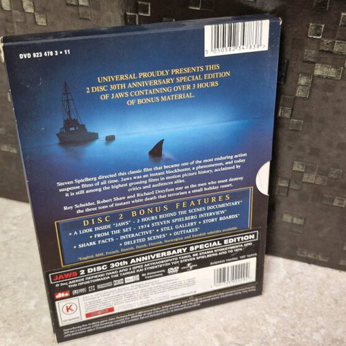 Jaws DVD like new, 30th anniversary, 2 disc