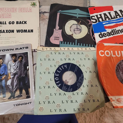 Vinyl records used, all together