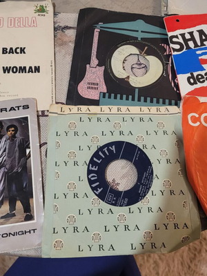 Vinyl records used, all together