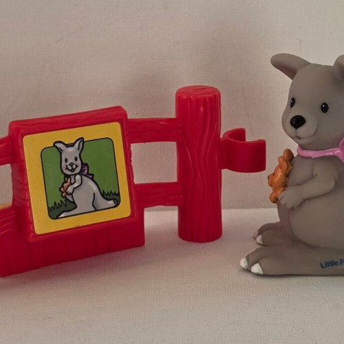 Fisher Price Little People Kangaroo Toy Figure with Fence