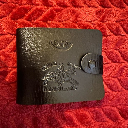 Men's wallet genuine leather black new