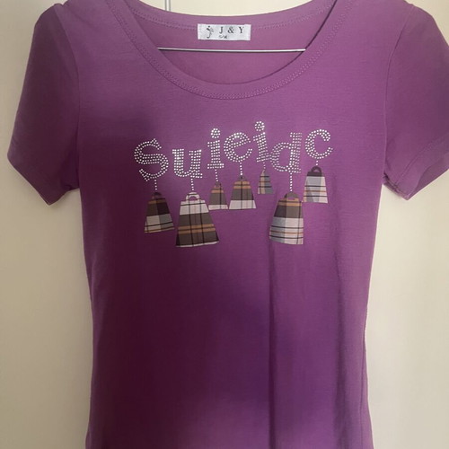 T-shirt J&Y women's small medium like new, purple