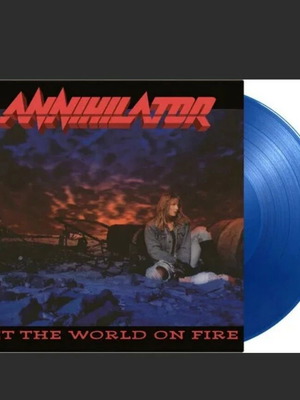Annihilator Set The World On Fire βινύλιο limited edition μπλε διαφανές