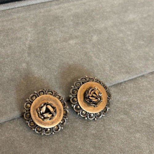 Silver-gold earrings Rodian used