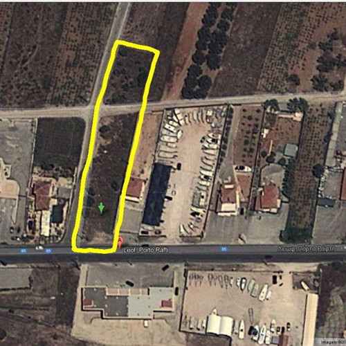 Land 2,330 m² corner plot, buildable in Porto Rafti