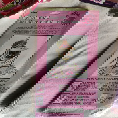 Διακοσμητικό σετ πάρτι πρώτων γενεθλίων για κοριτσάκι νέο