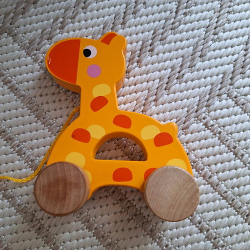 Took Toys sliding giraffe toy used