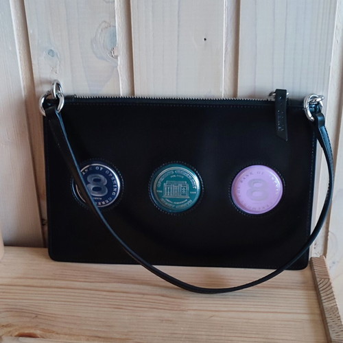 Opening Ceremony black leather shoulder bag like new