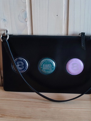 Opening Ceremony black leather shoulder bag like new