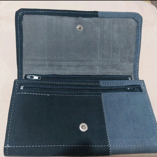 Handmade suede wallet like new