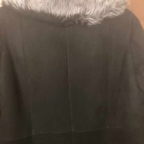 Gueros Costas mouton coat long new unworn women's size L black