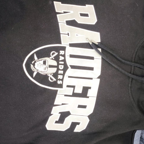 Raiders hoodie black, like new, large