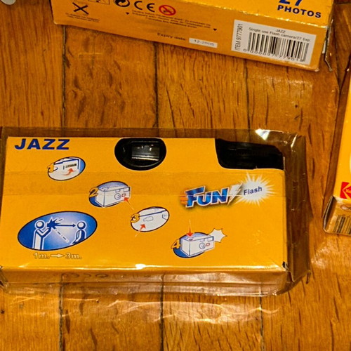 Vintage Kodak Ultra and Jazz Fun Flash Disposable Cameras, new