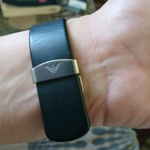 Emporio Armani women's watch AR 5423 used, black and silver
