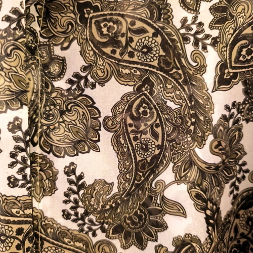 Vassia Kostara Green Paisley One Size Shirt new