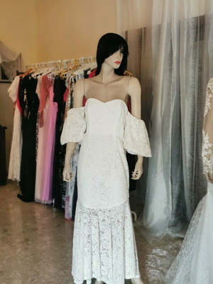 Occasion dress ivory, size L 40 12