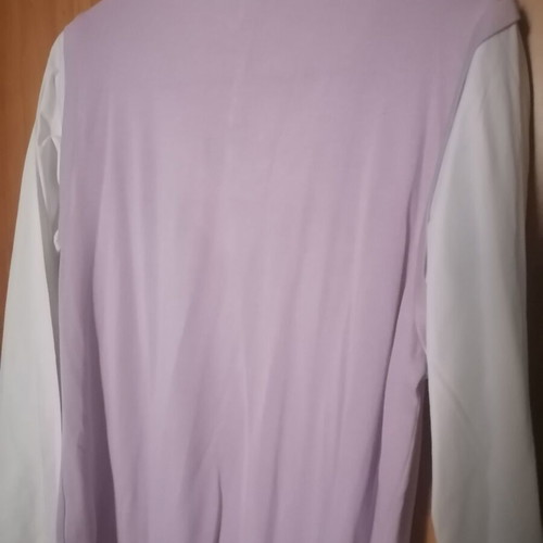 Women's shirt with blouse effect lilac like new, size L