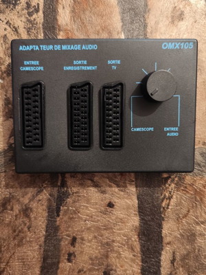 Scart adapter controller black, new