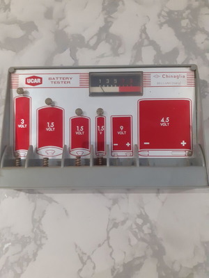 Ucar battery tester from the 1970s used, non-functional