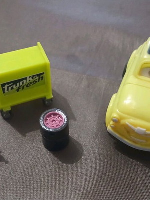 Disney Mattel toy cars used, Luigi runs