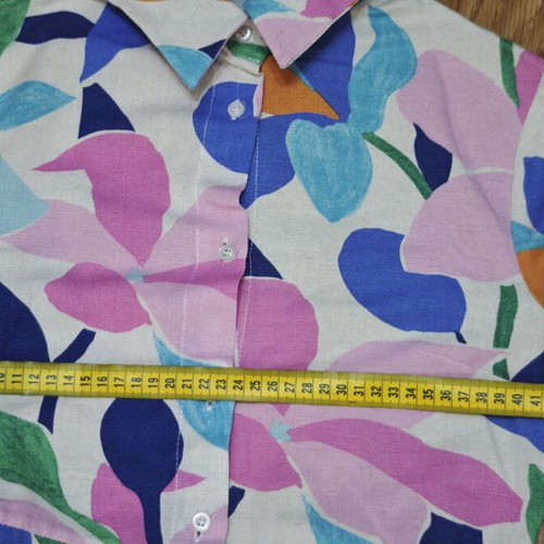 Women's Floral Linen-Effect Dress like new