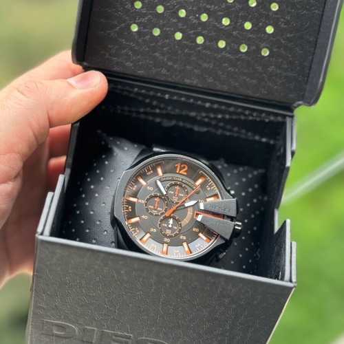 Diesel Mega Chief Chronograph like new, steel, black