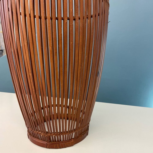 Handmade bamboo ceiling light new, height 50 x width 20 cm